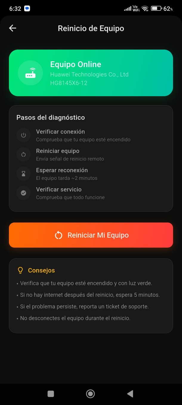 Reinicio Remoto de Equipo